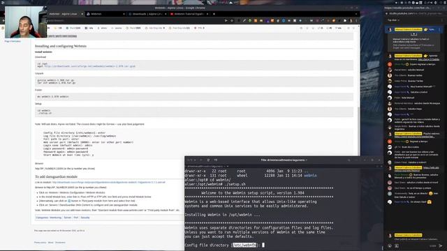 Webmin Tutorial Español - Instalación en Alpine Linux Server смотреть онлайн