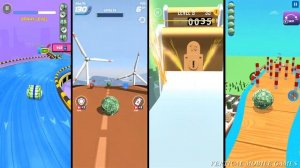 Going Balls vs Coin Rush vs Sky Rolling Balls vs Racing Ball Master 3D - Fun Money Race