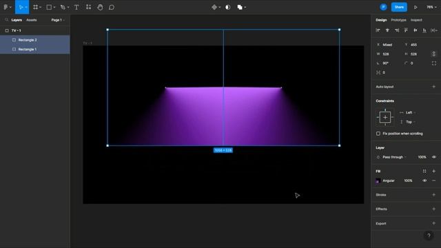 How To Create Tubelight Glow Effect Using Angular Gradient In Figma - Figma Tutotrial