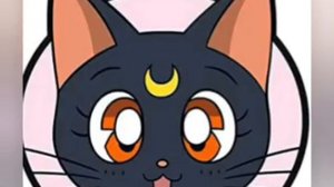 Сейлор мун кошка Луна и Артемис с песней девушка я не танцую