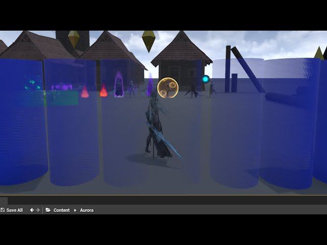 UE4,UE5, Изменение прозрачности объектов между камерой и персонажем.