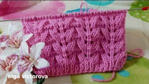 АЖУРНЫЙ УЗОР СПИЦАМИ 2 Вязание Узоры спицами Knitting patterns