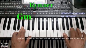 «Запахло весной» БУТЫРКА~Урок для синтезатора~Текст и аккорды ~DEMO Korg style free download