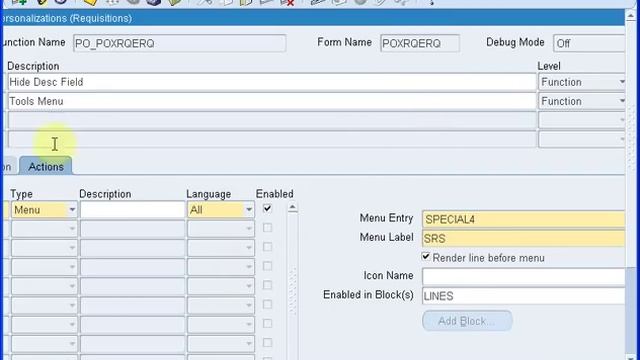 Oracle Apps Tutorial-19:Forms Personalization смотреть онлайн