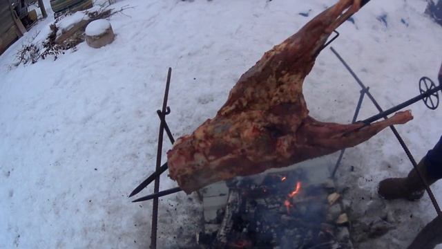 БАРАНИНА на КОСТРЕ.ОБАЛДЕТЬ КАК ВКУСНО ОТВЕЧАЮ!!! смотреть онлайн