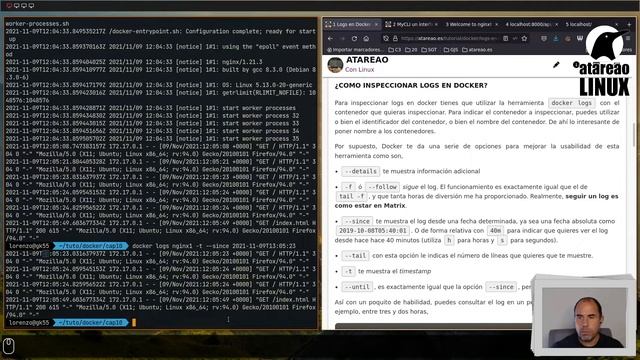 Tutorial de Docker. Capítulo 10. Logs en Docker. смотреть онлайн