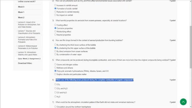NPTEL Air Pollution and Control Week 2 Assignment Solutions 2024| @OPEducore смотреть онлайн