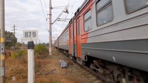 КАНАЛУ 4 ГОДА!!! Электропоезд ЭР9Т-743 и приветливая бригада с сообщением Татищево-Анисовка