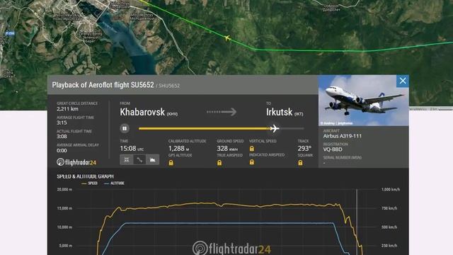 Рейс 5652 Хабаровск-Иркутск 16 августа 2018 смотреть онлайн