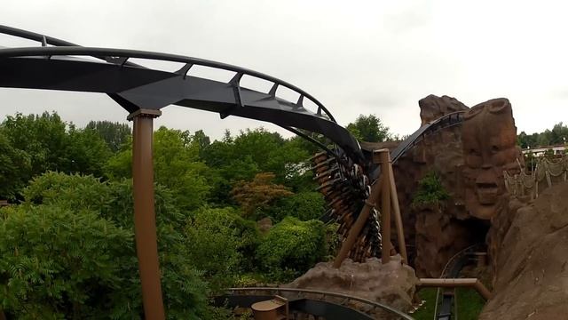 Black Mamba Complete Roller Coaster POV Phantasialand Germany смотреть онлайн
