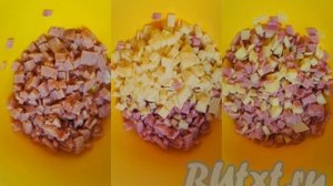 Слойки с ветчиной и сыром