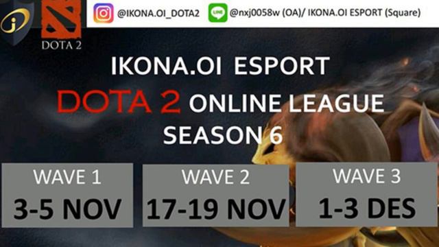 IKONA.OI ESPORT DOTA 2 ONLINE LEAGUE WAVE 3 COVERAGE смотреть онлайн