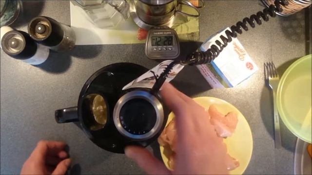 Котлеты из куриной грудки, миксером.