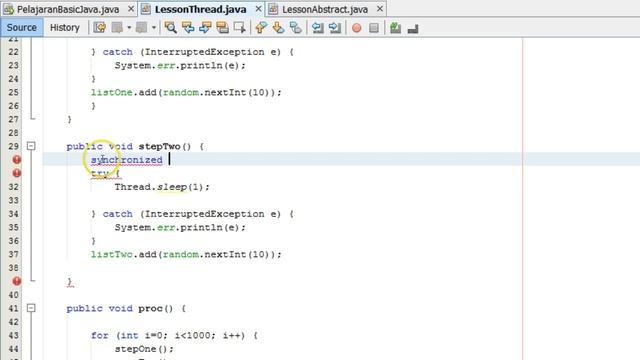 Basic Java 65 pelajaran synchronized block смотреть онлайн