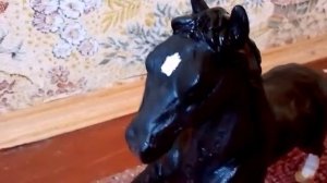 Новый самодельный конь из пластики