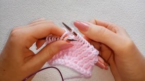 Узор перекрест из двух петель влево. Часть 2 | Узор от Юлии Имукиной