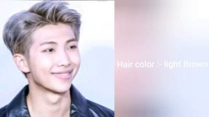 Bts natural Hair color , Eye color and Date of Birth ll know bts more ll hair , eye , birthdate ll