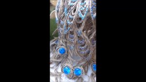 Жар птица из джута с элементами филиграни из джута.2016 /Творческая студия "ЕВА". ideas from jute.