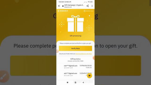 Binance New Offer🤑. Instant Payment. Per account 5.5$ 😱😱 смотреть онлайн