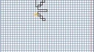 Снежинка (графический диктант по клеточкам), рисуем по клеточкам зиму