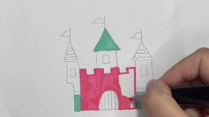 Как нарисовать замок