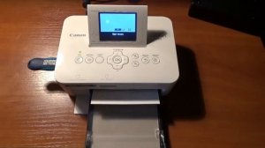 Работа фотопринтера Canon Selphy