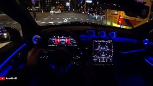 The New Mercedes GLC AMG 2024 Test Drive at NIGHT