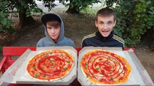 2 БОЛЬШИХ ПИЦЦЫ КТО БЫСТРЕЕ СЪЕСТ ПОЛУЧИТ ДЕНЬГИ