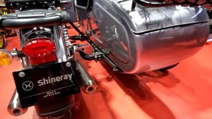 Выставка мотоциклов CFAIR. Часть 57. Мотоцикл с коляской SHINERAY 520.