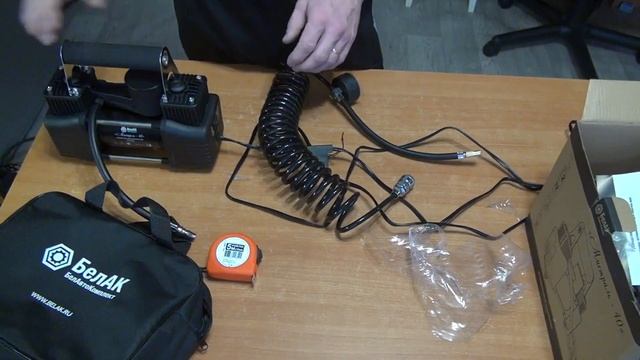 Автомобильный компрессор. Честный обзор компрессора БелАк Мистраль-40. Распаковка. Проверка в работе