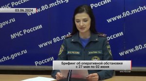 Брифинг об оперативной обстановке с 27 мая по 02 июня. Актуально. 03.06.2024