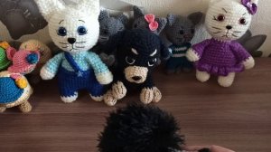 Игрушки связанные по мастер-классам Ольги Гаркуша с каналов в ютуб, показываю чему научилась