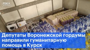 Депутаты Воронежской гордумы направили гуманитарную помощь в Курск