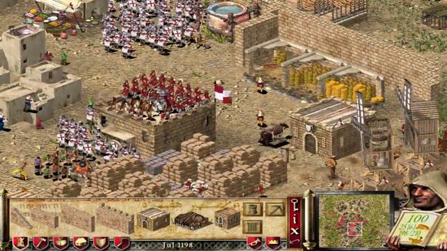 Stronghold Crusader 2v1 gameplay part 2 смотреть онлайн