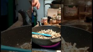 Наш любимый омлет с вешенками!!