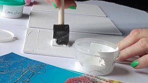 DIY homemade gesso for PHOTO transfer / Easy to make! quick photo art tutorial