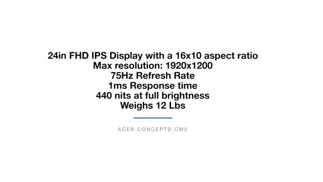 100% sRGB and Adobe RGB color accurate monitor under $400 | ConceptD CM2 смотреть онлайн