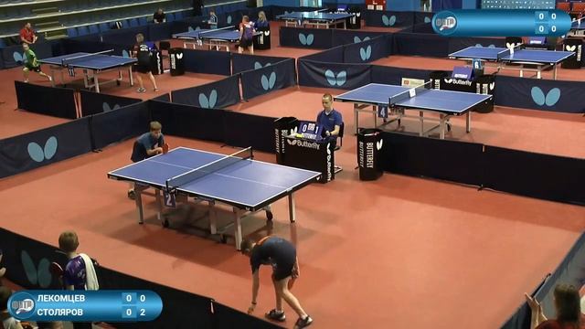 Лекомцев Павел (184) - Столяров Михаил (208). Настольный теннис. ПР до 12 лет 2023 смотреть онлайн