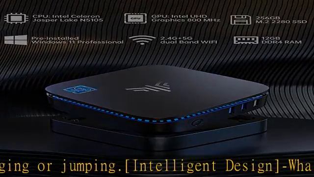Mini PC Windows 11 Pro, KAMRUI AK1 PRO 12GB RAM 256GB SSD Mini Desktop Computer Intel Celeron N5105