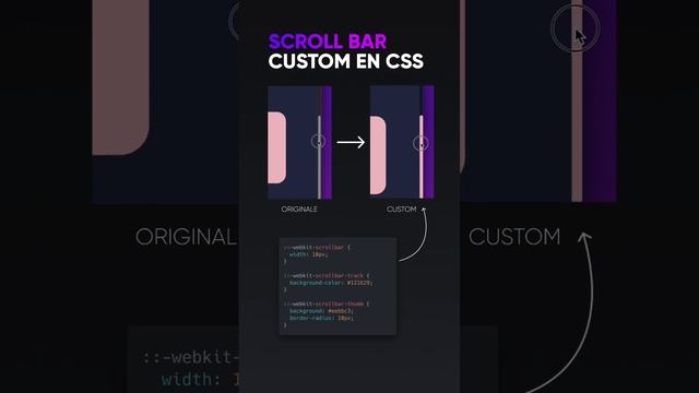 Custom scroll bar with CSS