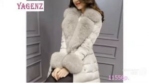 Зимняя одежда с Aliexpress   YAGENZ Модное пальто для женщин с меховым воротником и капюшоном