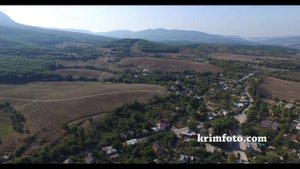 Село Соколиное панорама Бахчисарайский район 2015 с высоты птичьего полета