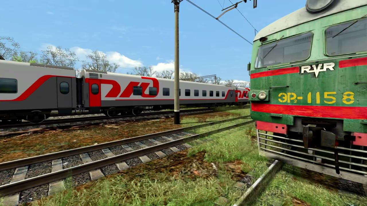 Train simulator classic ЧМЭ-3 маневры Моторвагонное депо Урванка смотреть онлайн
