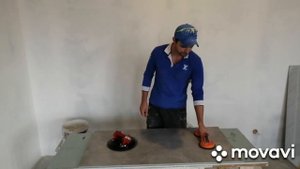 Эксперимент с присосками для рельефного керамогранита.