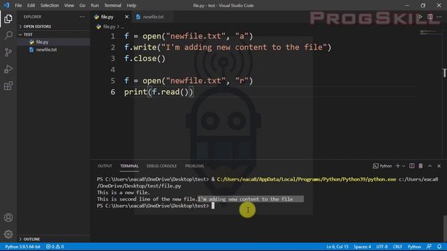 File handling in Python - Python tutorial for beginners 20