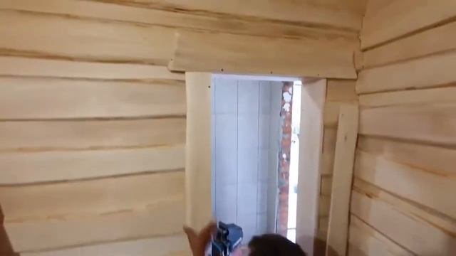 Отделка бани необрезной доской и обработка маслом своими руками
