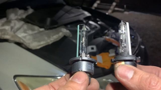 Новые лампы d4s в оптику ближнего света lexus gs300. Будет ли толк? Меняем лампы прям на улице. смотреть онлайн
