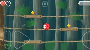 Красный шарик преодолевает пилы и черных квадратов. Уровни 27-28. Red ball 4