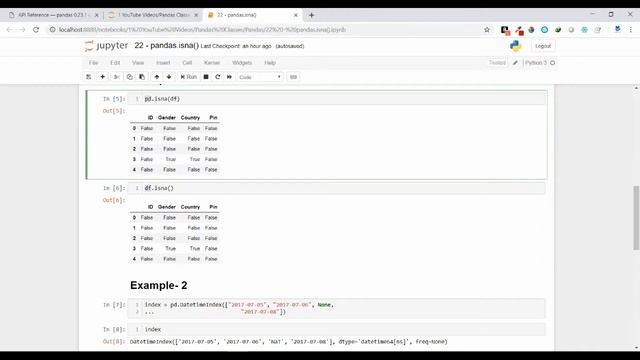 31 - Pandas - pandas.isna() Method
