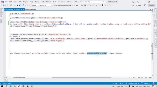 Display Loading in MVC | Loading on submit | jQuery | UI Design |Web App | Full Stack Development
